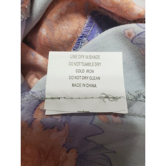 SELFIE LESLIE Women's Size Med. Cami Angel Sleeve Blue Tie Waist Wrap Dress - Picture 12 of 15